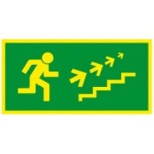 Portaat oikealle ylös 300×150 JV alu-kilpi SO92300