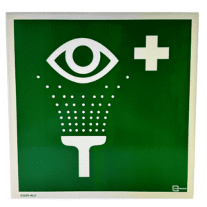 Silmänhuuhtelu 250×250 JV alu-kilpi SO93250